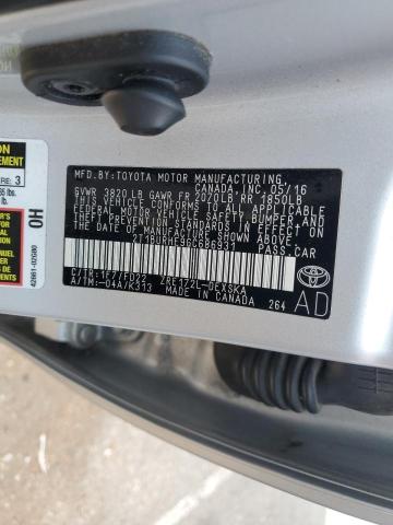 2T1BURHE9GC686931 - 2016 TOYOTA COROLLA L SILVER photo 12