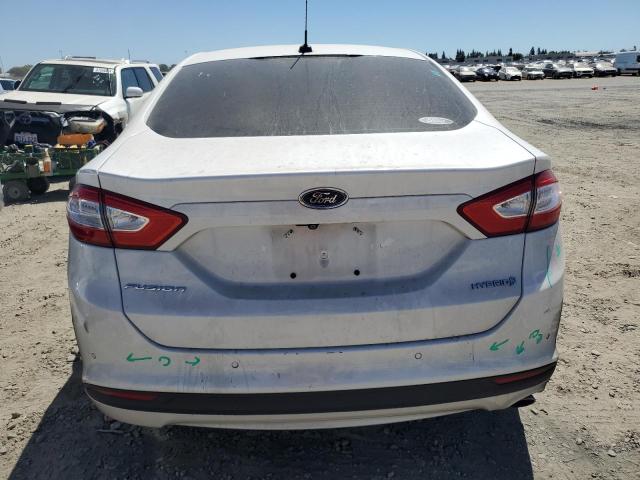 3FA6P0LU5GR173825 - 2016 FORD FUSION SE HYBRID WHITE photo 6