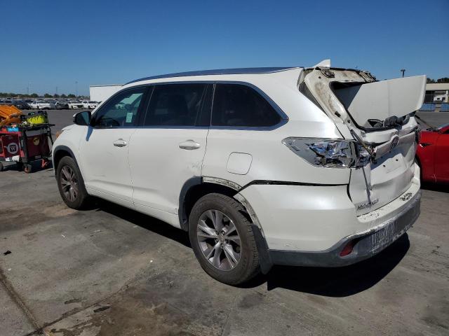 5TDJKRFH2FS122512 - 2015 TOYOTA HIGHLANDER XLE WHITE photo 2