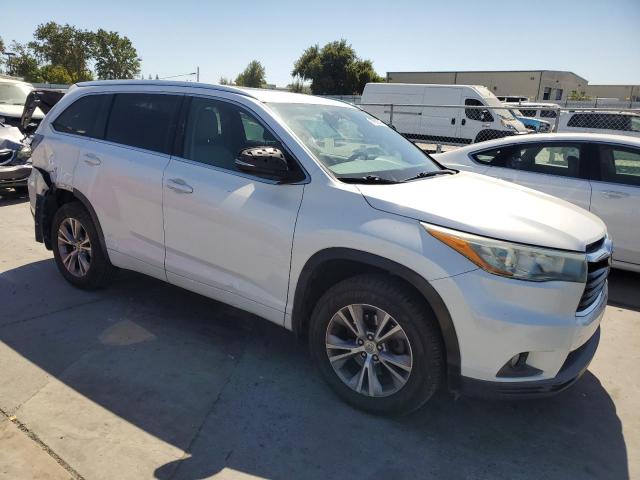 5TDJKRFH2FS122512 - 2015 TOYOTA HIGHLANDER XLE WHITE photo 4