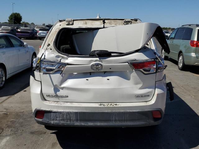 5TDJKRFH2FS122512 - 2015 TOYOTA HIGHLANDER XLE WHITE photo 6