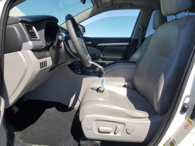 5TDJKRFH2FS122512 - 2015 TOYOTA HIGHLANDER XLE WHITE photo 7