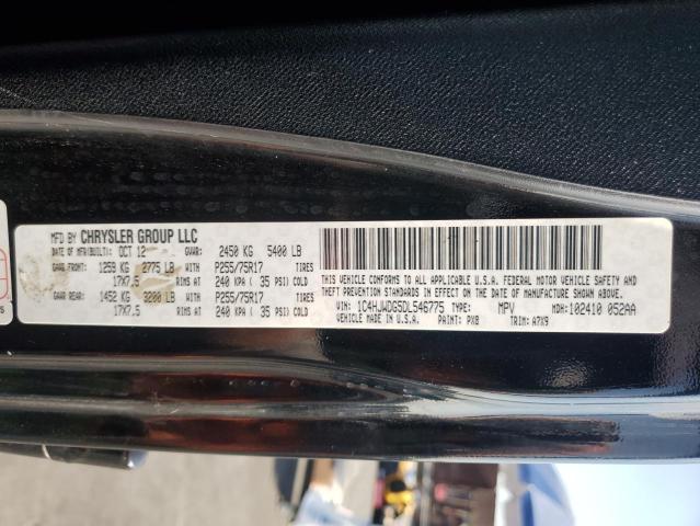 1C4HJWDG5DL546775 - 2013 JEEP WRANGLER UNLIMITED SPORT Чорний фото 12