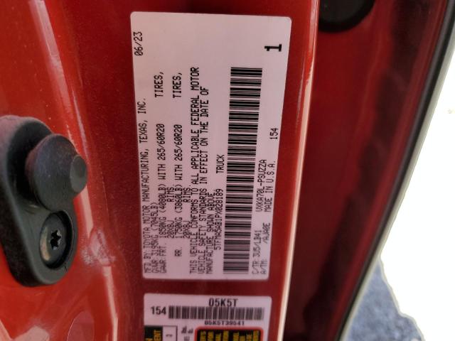 5TFMA5AB1PX028189 - 2023 TOYOTA TUNDRA CREWMAX PLATINUM 蓝色 照片 12