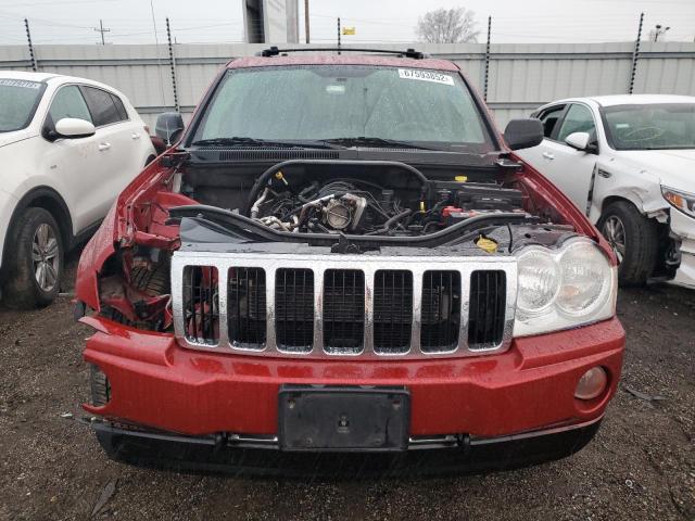 1J8HR58295C675176 - 2005 JEEP GRAND CHER LIMITED RED photo 5