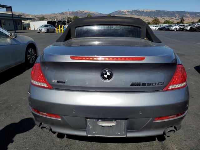 WBAEB535X9CX64113 - 2009 BMW 650 I GRAY photo 6