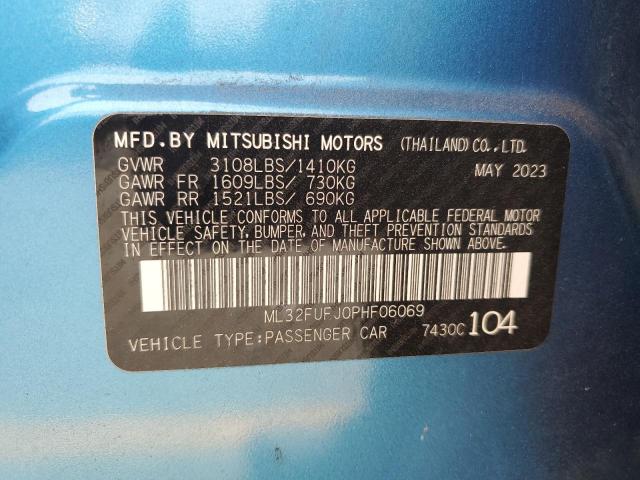 ML32FUFJ0PHF06069 - 2023 MITSUBISHI MIRAGE G4 ES 蓝色 照片 12