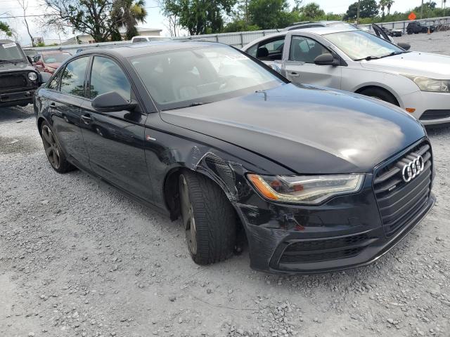 WAUHGAFC8EN140617 - 2014 AUDI A6 PRESTIGE შავი ფოტო 4