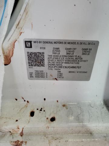 3GCPCREC6JG496707 - 2018 CHEVROLET SILVERADO C1500 LT 白色 照片 12