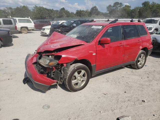 JA4LZ41F24U006467 - 2004 MITSUBISHI OUTLANDER XLS RED photo 1