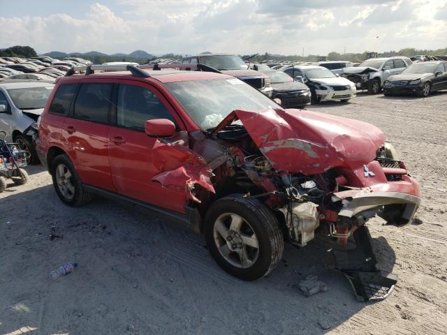 JA4LZ41F24U006467 - 2004 MITSUBISHI OUTLANDER XLS RED photo 4