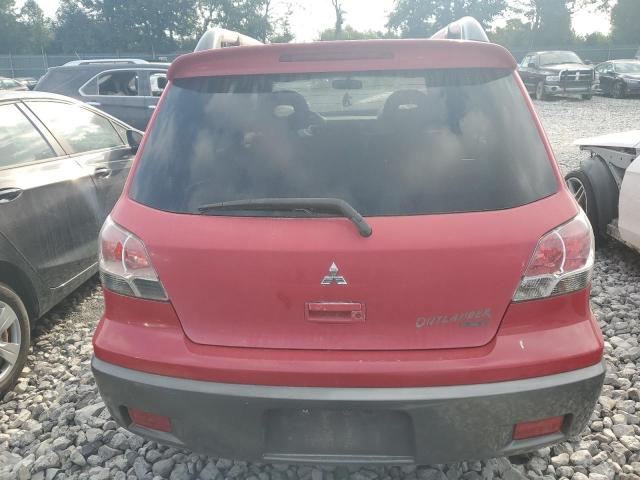 JA4LZ41F24U006467 - 2004 MITSUBISHI OUTLANDER XLS RED photo 6