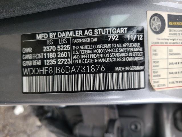 WDDHF8JB6DA731876 - 2013 MERCEDES-BENZ E 350 4MATIC SILVER photo 12