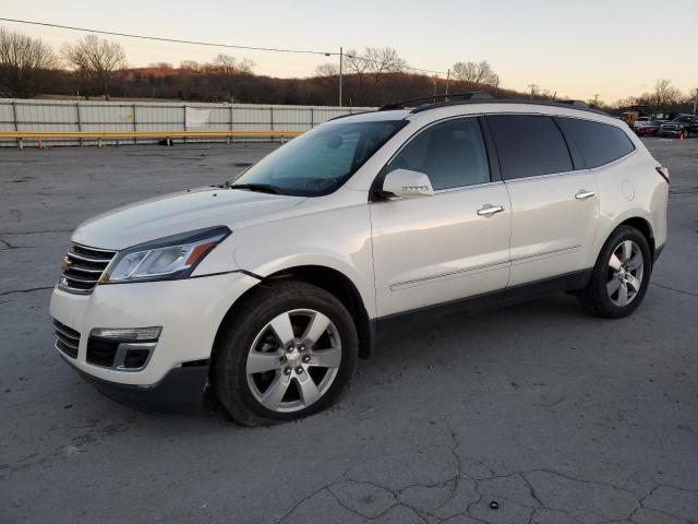 1GNKVJKD8FJ190964 - 2015 CHEVROLET TRAVERSE LTZ WHITE photo 1