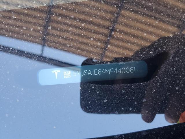 5YJSA1E64MF440061 - 2021 TESLA MODEL S Gris photo 12