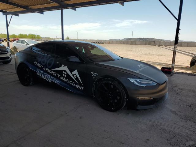 5YJSA1E64MF440061 - 2021 TESLA MODEL S Gris photo 4