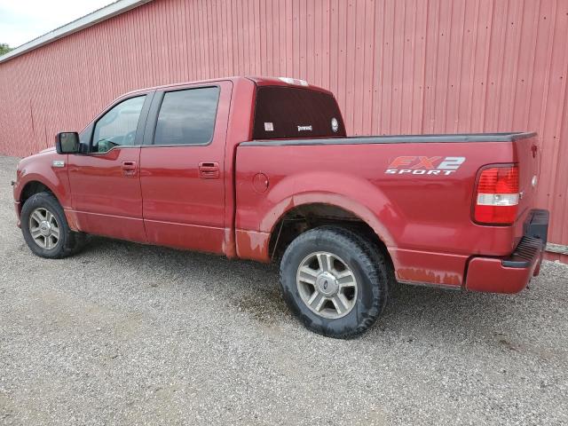 1FTRW12W97KC74468 - 2007 FORD F150 SUPERCREW RED photo 2