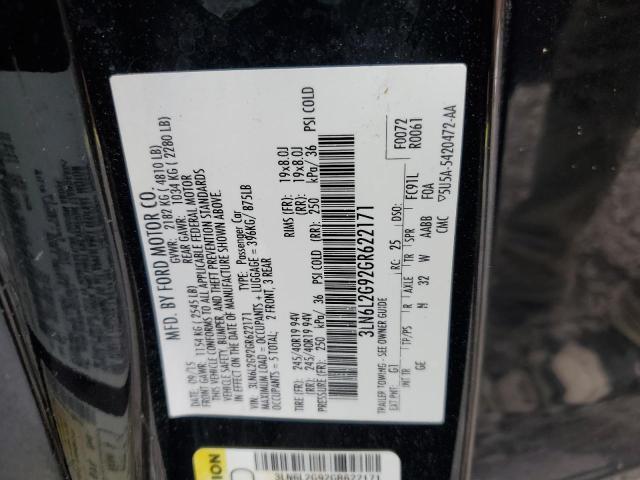 3LN6L2G92GR622171 - 2016 LINCOLN MKZ 黑色 照片 12