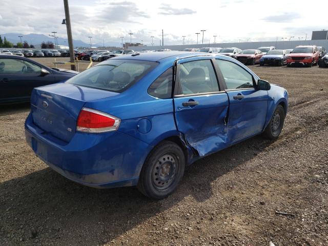 1FAHP3FN7AW225197 - 2010 FORD FOCUS SE BLUE photo 3