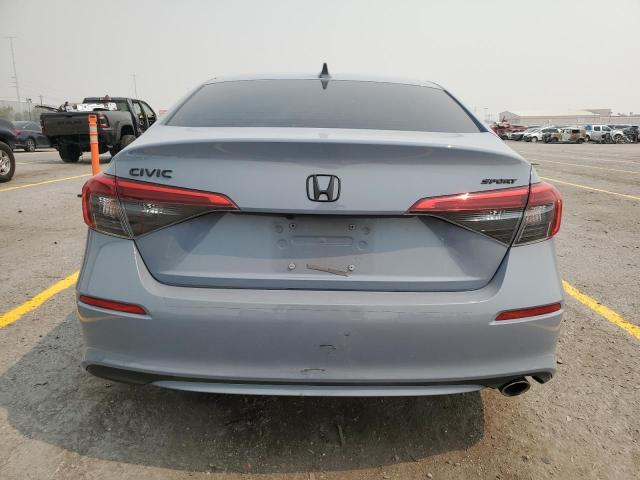 2HGFE2F51NH519623 - 2022 HONDA CIVIC SPORT GRAY photo 6