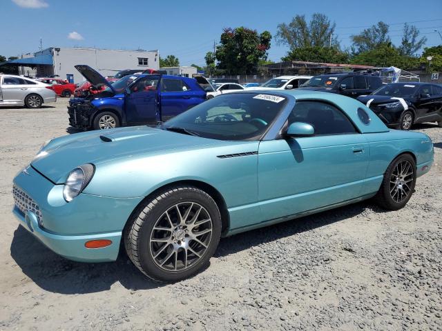 1FAHP60AX2Y114074 - 2002 FORD THUNDRBIRD TURQUOISE photo 1