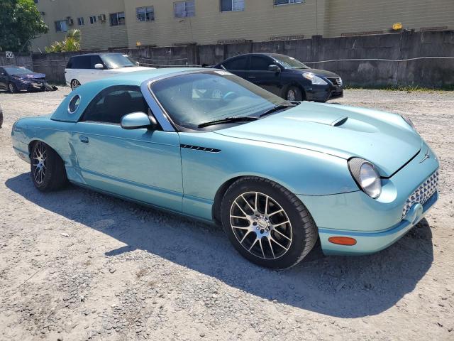 1FAHP60AX2Y114074 - 2002 FORD THUNDRBIRD TURQUOISE photo 4