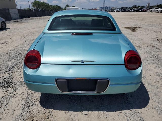 1FAHP60AX2Y114074 - 2002 FORD THUNDRBIRD TURQUOISE photo 6