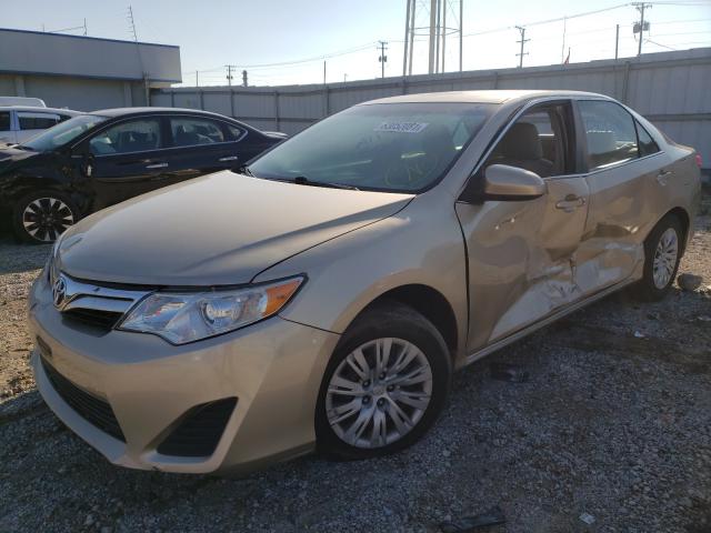 4T1BF1FK2CU040966 - 2012 TOYOTA CAMRY BASE GOLD photo 2