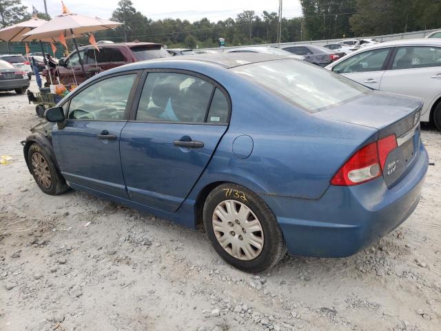 2HGFA16349H328837 - 2009 HONDA CIVIC VP BLUE photo 2