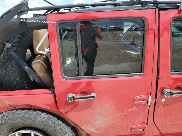 1J4HA5H1XBL504173 - 2011 JEEP WRANGLER U SAHARA RED photo 10