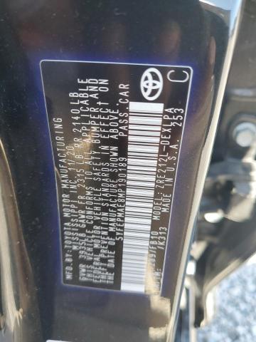 5YFEPMAE8MP190189 - 2021 TOYOTA COROLLA LE BLACK photo 12