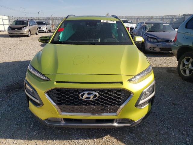 KM8K5CA58KU374157 - 2019 HYUNDAI KONA ULTIMATE GREEN photo 5