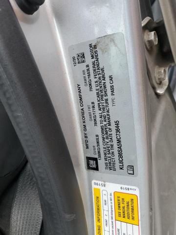 KL8CB6SA5MC736445 - 2021 CHEVROLET SPARK LS GRAY photo 13