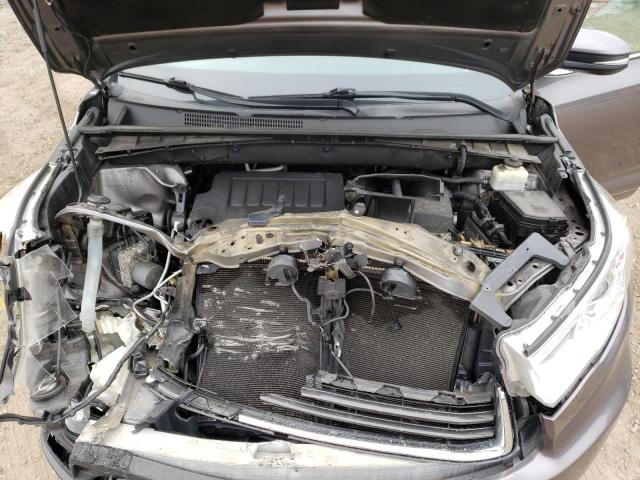 5TDJKRFH2ES040620 - 2014 TOYOTA HIGHLANDER XLE Boz foto 12