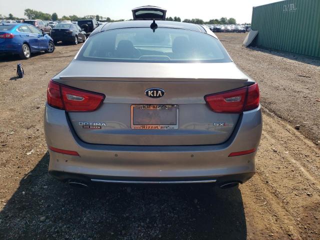 5XXGR4A65EG339843 - 2014 KIA OPTIMA SX SILVER photo 6