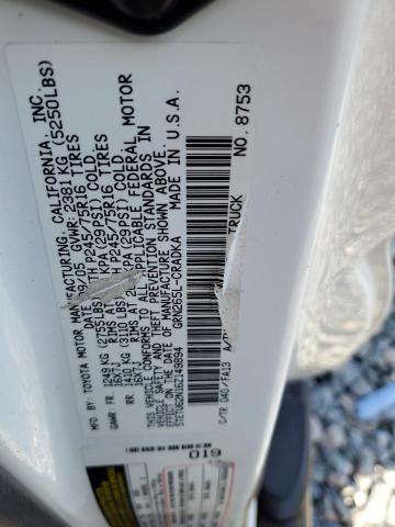 5TETU62N16Z149894 - 2006 TOYOTA TACOMA PRERUNNER ACCESS CAB WHITE photo 12