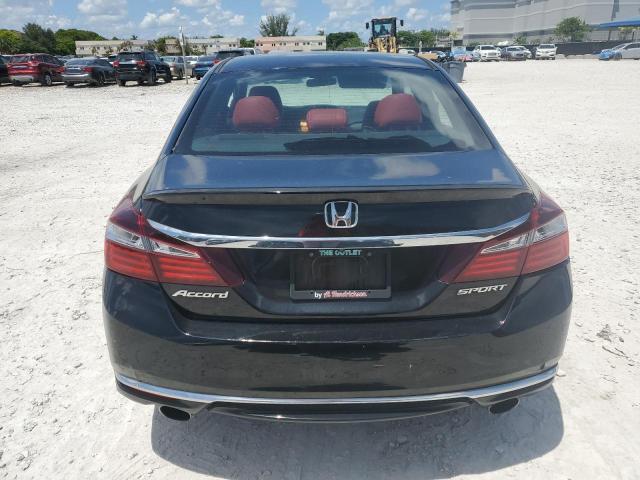 1HGCR2F59HA202117 - 2017 HONDA ACCORD SPORT BLACK photo 6
