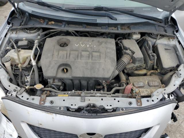 2T1BU4EE5AC499099 - 2010 TOYOTA COROLLA BASE SILVER photo 11