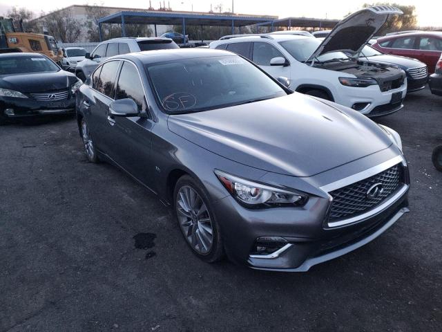 JN1EV7AP9JM590594 - 2018 INFINITI Q50 LUXE GRAY photo 1