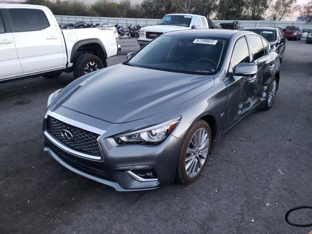 JN1EV7AP9JM590594 - 2018 INFINITI Q50 LUXE GRAY photo 2