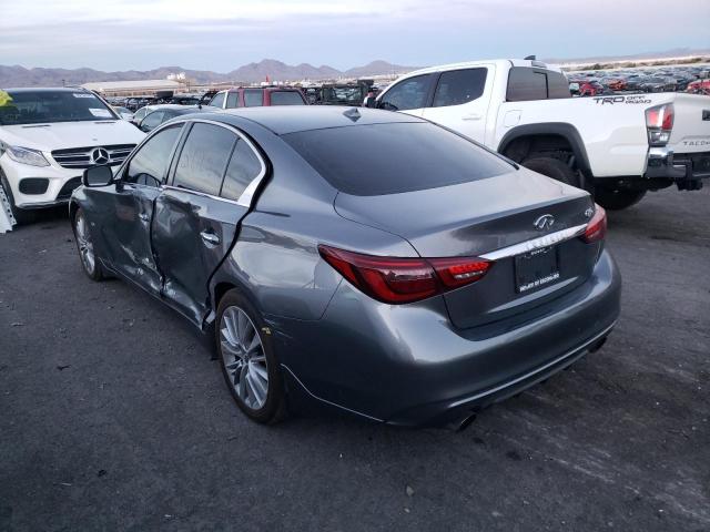 JN1EV7AP9JM590594 - 2018 INFINITI Q50 LUXE GRAY photo 3