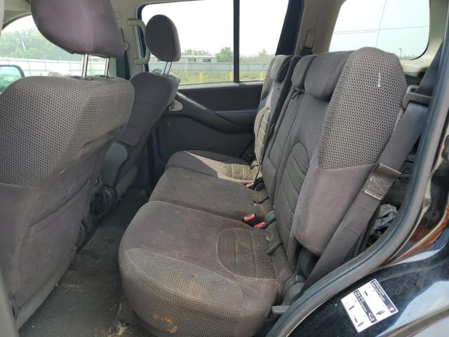 5N1AR18U66C661364 - 2006 NISSAN PATHFINDER LE შავი ფოტო 10