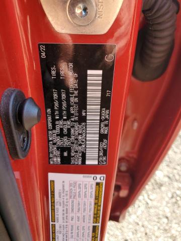 JTEMU5JR3N6063478 - 2022 TOYOTA 4RUNNER SR5/SR5 PREMIUM RED photo 13