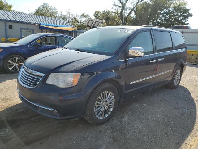 2C4RC1CG5DR805808 - 2013 CHRYSLER TOWN & COU TOURING L BLUE photo 1