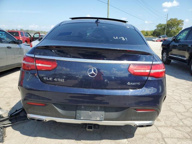 4JGED6EB9GA009092 - 2016 MERCEDES-BENZ GLE COUPE 450 4MATIC BLUE photo 6