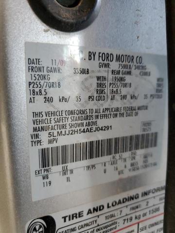 5LMJJ2H54AEJ04291 - 2010 LINCOLN NAVIGATOR 银色 照片 13