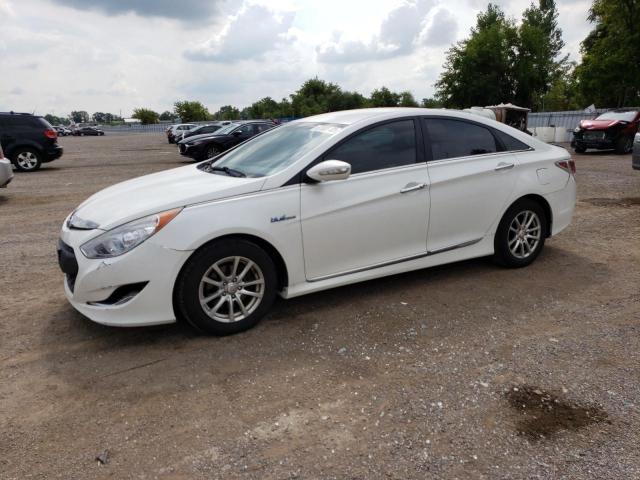 KMHEC4A44CA060265 - 2012 HYUNDAI SONATA HYBRID WHITE photo 1