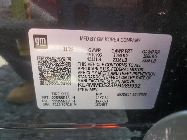 KL4MMBS23PB089992 - 2023 BUICK ENCORE GX PREFERRED BLACK photo 13