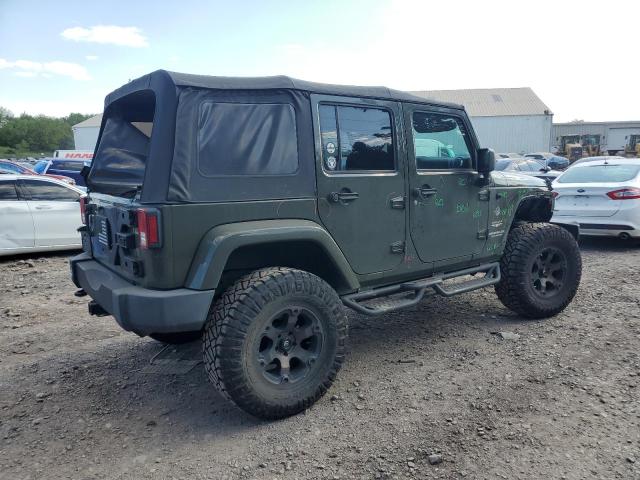 1C4BJWEG3FL620458 - 2015 JEEP WRANGLER U SAHARA GREEN photo 3