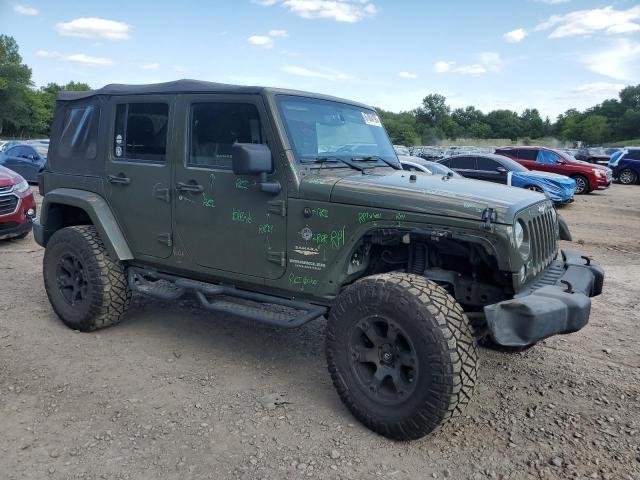 1C4BJWEG3FL620458 - 2015 JEEP WRANGLER U SAHARA GREEN photo 4